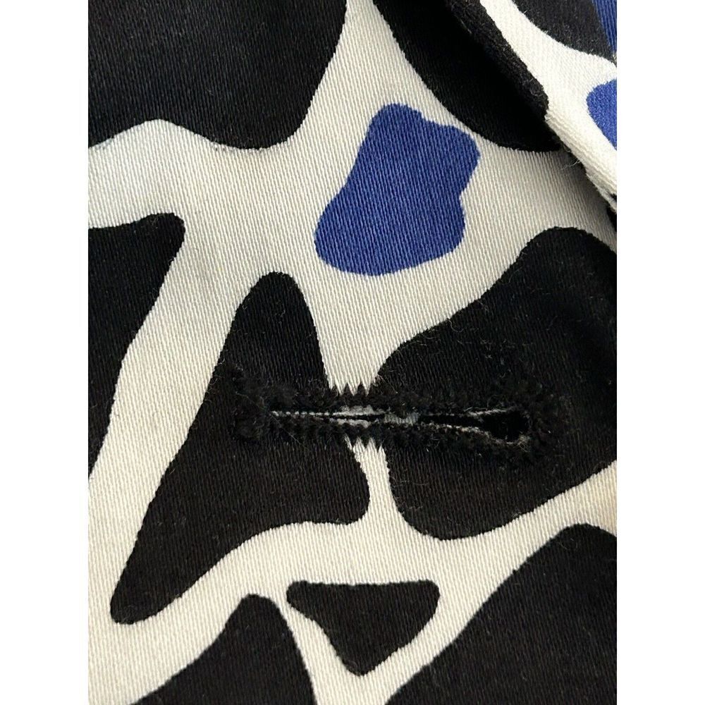 SANDRO Black & Blue Lined Jacket Women's Size Petite Large 3/4 Sleeve - Picture 4 of 5